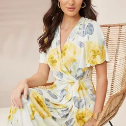 Together! Together Yellow Print Jersey Dress -Outlet Seraph Dress Store Together Yellow Print Jersey Dress48K541FRSP W05