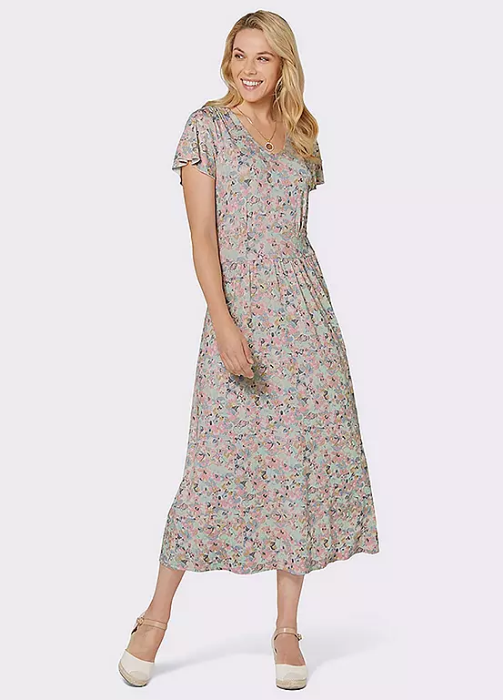 Witt Floral Jersey Midi Dress 3 Witt Floral Jersey Midi Dress - Image 3