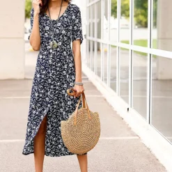 Witt Floral Print Midi Dress