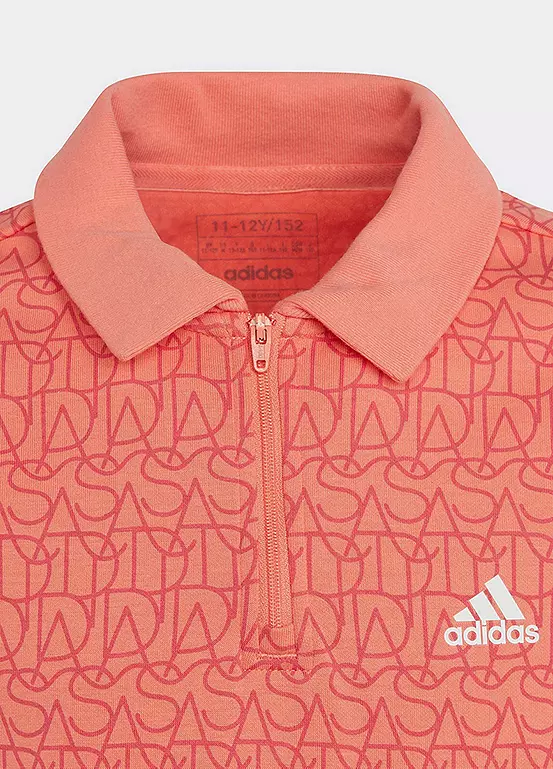 Adidas Sportswear Brand Love Print Kids Shirt Dress 3 Adidas Sportswear Brand Love Print Kids Shirt Dress - Image 3