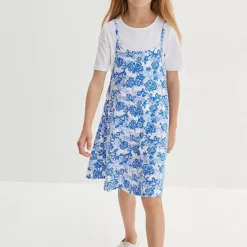 Bonprix Kids Floral Print Dress & T-Shirt Set