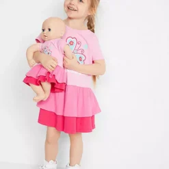 Bonprix Kids Jersey Dress & Doll’s Dress