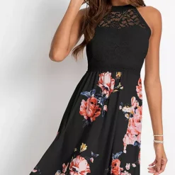 Bonprix Lace Bodice Floral Dress -Outlet Seraph Dress Store bonprix Lace Bodice Floral Dress922854FRSP W03