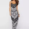 Bonprix Tile Print Maxi Dress